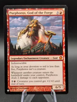 MTG: Purphoros, God of the Forge | Non-foil | The List Theros | NM | - Image 1