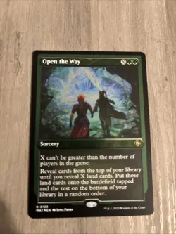 MTG Open the Way #0123 Foil Etched Rare March of the Machine - Image 1