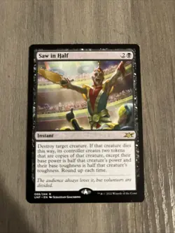 MTG Magic the Gathering Saw in Half 088 Unfinity LP MTG - Image 1