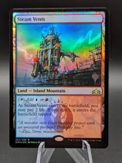 MTG: Steam Vents | Foil | Guilds of Ravnica Promo | NM | - Image 1