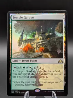 MTG: Temple Garden | Foil | Guilds of Ravnica Promo | NM | - Image 1