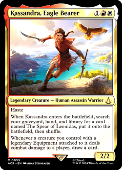 MTG Kassandra, Eagle Bearer 59 Mythic Foil Assassin's Creed - Image 1