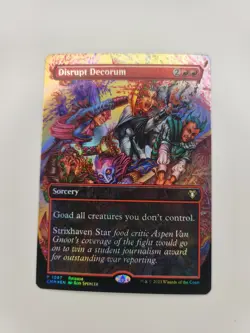 Disrupt Decorum Borderless (Foil) Event Promo Commander Masters English MTG 1067 - Image 1