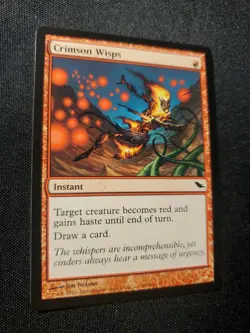 Crimson Wisps Shadowmoor NM Magic The Gathering MTG Tcg See Pics ** - Image 2