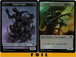ZOMBIE ARMY \ ELDRAZI SPAWN TOKEN ** FOIL ** #22/02 - Modern Horizons 3 -NM MTG - Image 1