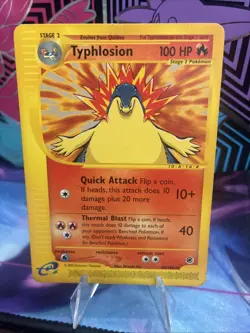 Pokemon Typhlosion TCG Expedition Card 64/165 Regular Rare Non-Holo HP - Image 1