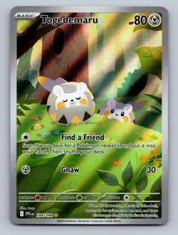 Togedemaru 104/094 Illustration Rare Phantasmal Flames Pokemon Near Mint - Image 1