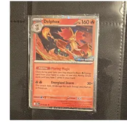 Pokemon TCG Delphox 160 HP Holo Promo Fire Pokemon Card English - Image 1