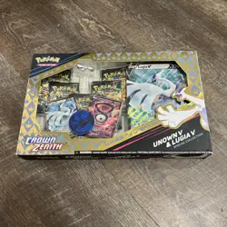 Pokemon TCG Crown Zenith Lugia v & Unown v Special Collection Box Sealed - Image 1