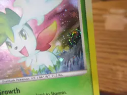 SHAYMIN HOLO POKEMON CARD 15/127 PLATINUM BASE NEVER PLAYED NM- W/ DOUBLE SWIRL - Image 2
