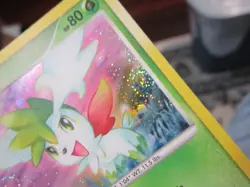 SHAYMIN HOLO POKEMON CARD 15/127 PLATINUM BASE NEVER PLAYED NM- W/ DOUBLE SWIRL - Image 3