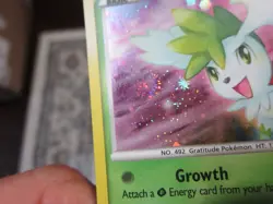 SHAYMIN HOLO POKEMON CARD 15/127 PLATINUM BASE NEVER PLAYED NM- W/ DOUBLE SWIRL - Image 5