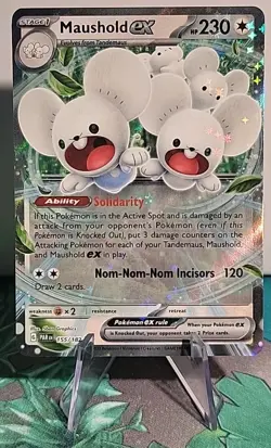 Maushold ex - 155/182 - Pokemon Paradox Rift Ultra Rare Card NM - Image 1