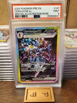 Pokemon 2025 Pre en Ceruledge EX Special Illustration Rare Card #147 Mint 9 - Image 1