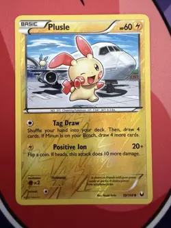 Plusle & Minun Reverse Holo Pair Dark Explorers DEX 39/108 40/108 Pokemon TCG - Image 4