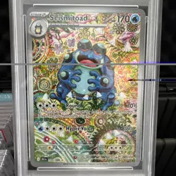 2025 Pokemon BLK EN-Black Bolt Seismitoad #105 PSA 9 - Image 3