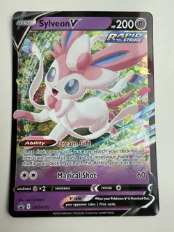 Sylveon V SWSH202 Holo Black Star Promo Pokemon 2022 Sword & Shield - NM - Image 1