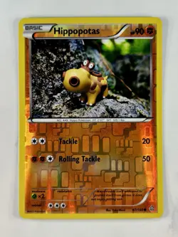 Hippopotas 2015 Pokemon XY Primal Clash Reverse Holo #87/160 * Light Play - Image 1