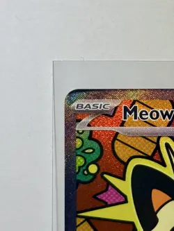 Pokemon TCG Mega Evolutions Perfect Order Meowth EX SIR 121/88 - Image 2