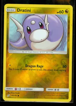 Pokemon DRATINI 116/181 - Team Up - Rev Holo - MINT - Image 1