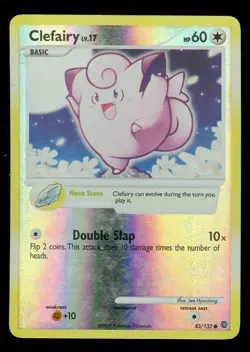 Pokemon CLEFAIRY 83/132 Secret Wonders - Rev Holo - MOD PLAY - Image 1