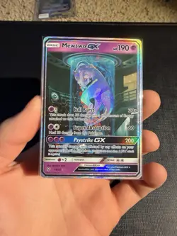 Pokemon Mewtwo GX 78/73 Shining Legends Secret Shiny Holo Full Art 2017 ENG NM++ - Image 1