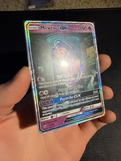 Pokemon Mewtwo GX 78/73 Shining Legends Secret Shiny Holo Full Art 2017 ENG NM++ - Image 2