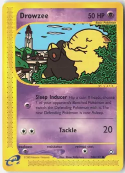 Drowzee (74a) 74a/147 Common Aquapolis Pokemon Near Mint - Image 1