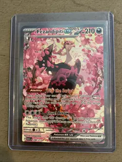 Pokemon Fezandipiti EX Full Art Holo Rare Basic Card 288/217 ASC - Image 1