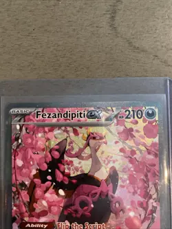 Pokemon Fezandipiti EX Full Art Holo Rare Basic Card 288/217 ASC - Image 3