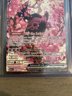 Pokemon Fezandipiti EX Full Art Holo Rare Basic Card 288/217 ASC - Image 4