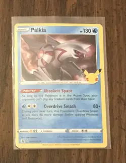 NM Palkia 004/025 Celebrations 25th Anniversary Holo Pokemon Card - Image 1