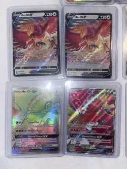 Ho-Oh Pokemon Card Lot GX EX V Shining Ultra Rare Holo Bundle NM 10 Cards - Image 3