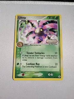 Lileep 56/92 Stamped Reverse Holo EX Legend Maker Pokemon Card Near Mint - Image 1