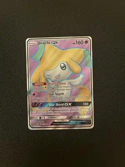 Jirachi GX 79a/236 Alternate Art Promo Full Art Holo Sun & Moon Pokemon Card NM - Image 1