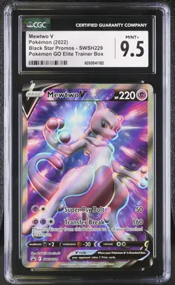 Pokemon Mewtwo V Promo 229 CGC 9.5 Mint+ Pokemon Card - Image 1