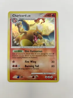 Pokemon Charizard 1/99 Arceus Holo Rare 140HP Fire Wing Burning Tail Card - Image 1