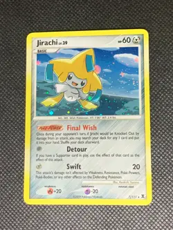 Jirachi 7/111 Holo - Rising Rivals Pokemon Card - LP - Image 1