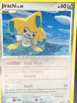 Jirachi 7/111 Holo - Rising Rivals Pokemon Card - LP - Image 2