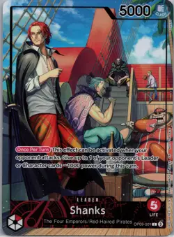 One Piece Promotion Cards #OP09-001 Shanks (2025 PSA Magazine Promo) - Image 1