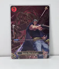 Bandai One Piece Card Game Benn Beckman OP-09 OP09-009 SP SR Alt Art Foil - Image 1