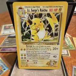 Lt. Surge's Raichu Gym Heroes Holo Lot of 2 English 2000 Card 11/132 - Image 2