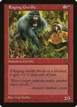 MTG Raging Gorilla ** Visions ** English (NM) - Image 1
