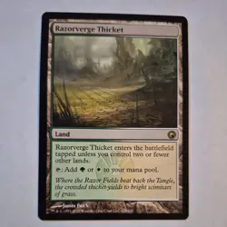 1x Razorverge Thicket Scars of Mirrodin SoM NM x1 Mtg Magic Gathering Changie - Image 1