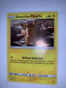 DETECTIVE PIKACHU - SM194 - Promo Card - Holographic - Pokemon Card - :NM-LP - Image 2
