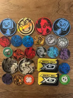 25 Pokemon TCG Official Flip Coins Lot 24 Plastic 1 Metal - Image 3