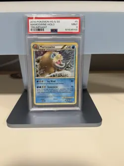 Pokemon PSA 9 Mamoswine #5 Holo Triumphant HG & SS 2010 English - Image 1