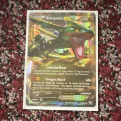 Pokemon TCG Rayquaza EX Ultra Rare Holo Roaring Skies 75/108 170 HP - Image 1
