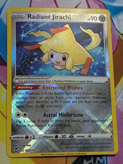 Radiant Jirachi 120/195 - Silver Tempest Radiant Rare - NM - Image 1