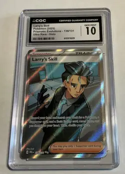 2025 Pokemon PRE EN Ultra Rare #139 Larry's Skill CGC 10 GEM MINT - Image 1